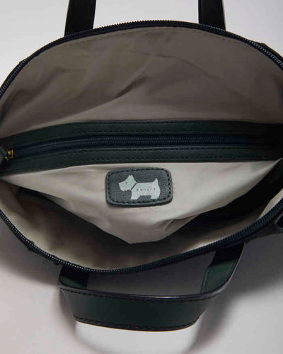 Radley Essentials Dark Green Zip Top Backpack