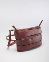 Massimo Dutti Leather Buckle Crossbody Bag