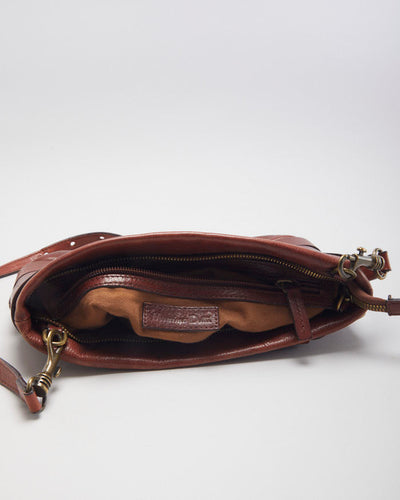 Massimo Dutti Leather Buckle Crossbody Bag