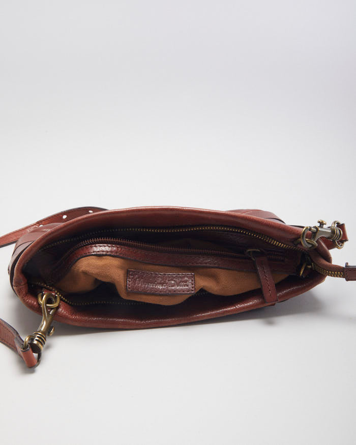 Massimo Dutti Leather Buckle Crossbody Bag