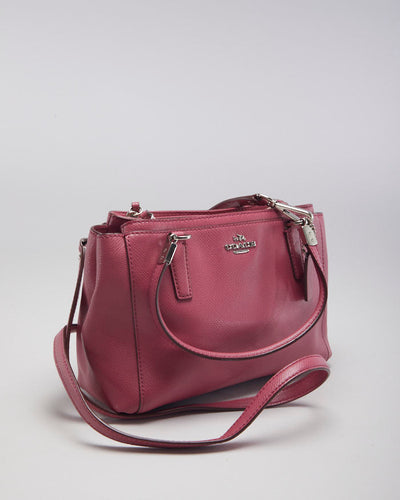 Coach Pink Leather Crossbody Bag