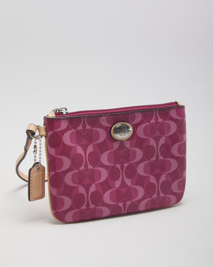Y2k 00s Coach Pink Monogram Purse