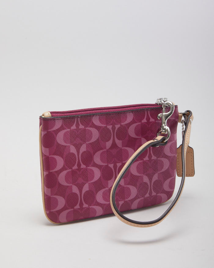 Y2k 00s Coach Pink Monogram Purse