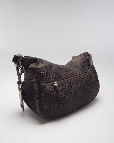 Deadstock Gussaci Brown Animal Print Handbag