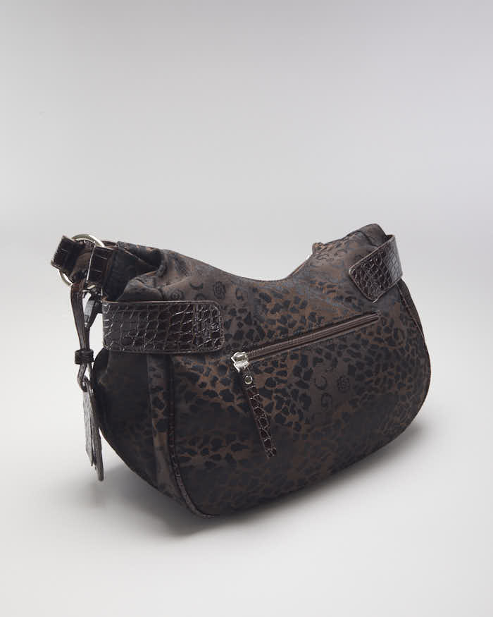 Deadstock Gussaci Brown Animal Print Handbag