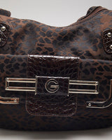 Deadstock Gussaci Brown Animal Print Handbag