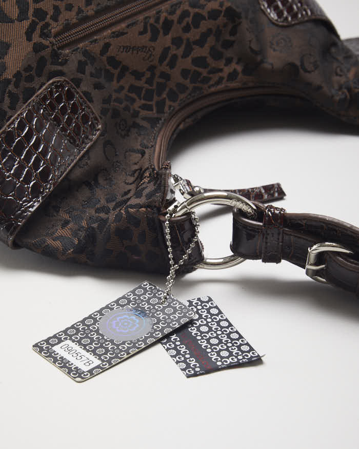 Deadstock Gussaci Brown Animal Print Handbag