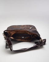 Deadstock Gussaci Brown Animal Print Handbag