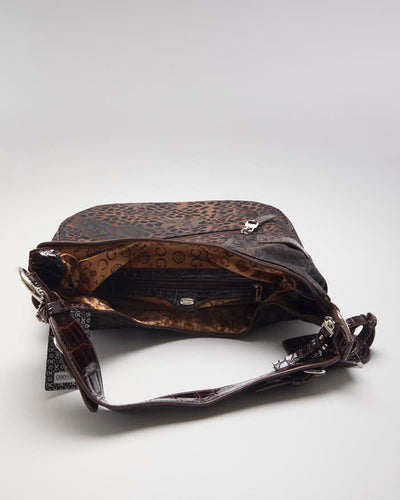 Deadstock Gussaci Brown Animal Print Handbag