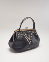 Vintage Miu Miu Cleo Leather Studded Handbag
