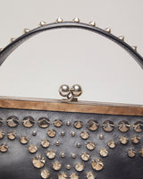 Vintage Miu Miu Cleo Leather Studded Handbag