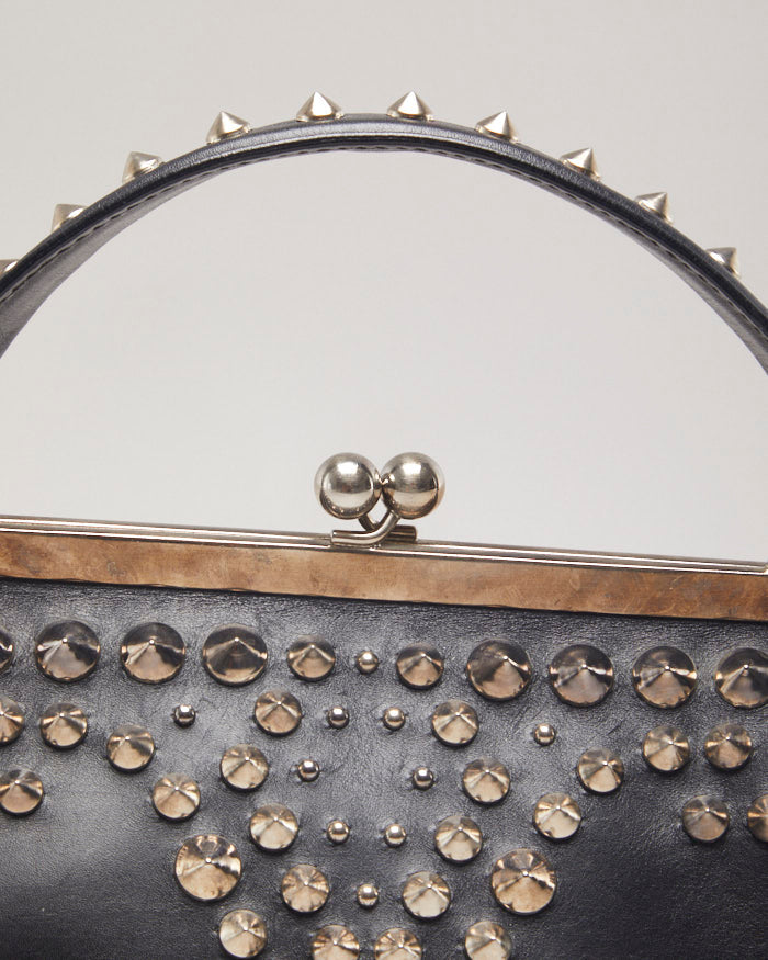 Vintage Miu Miu Cleo Leather Studded Handbag