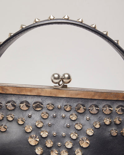 Vintage Miu Miu Cleo Leather Studded Handbag