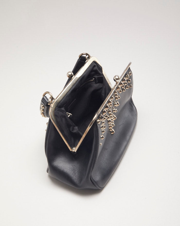 美品 MIU MIU LEATHER STUDDED HAND BAG Vintage Miu Miu Cleo Leather Studded Handbag – Rokit