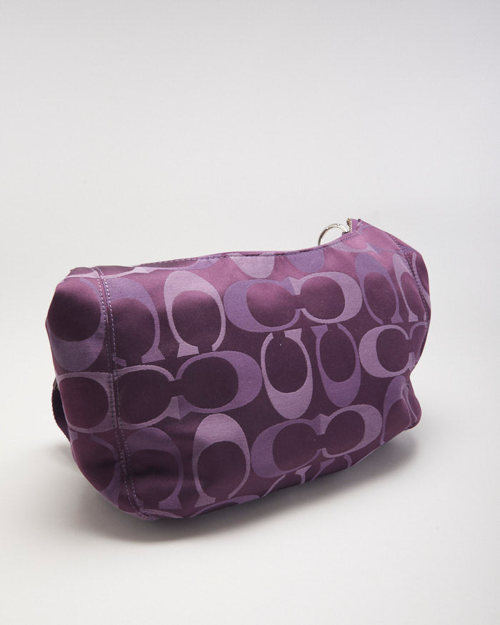 Coach Purple Monogram Handbag