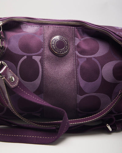 Coach Purple Monogram Handbag