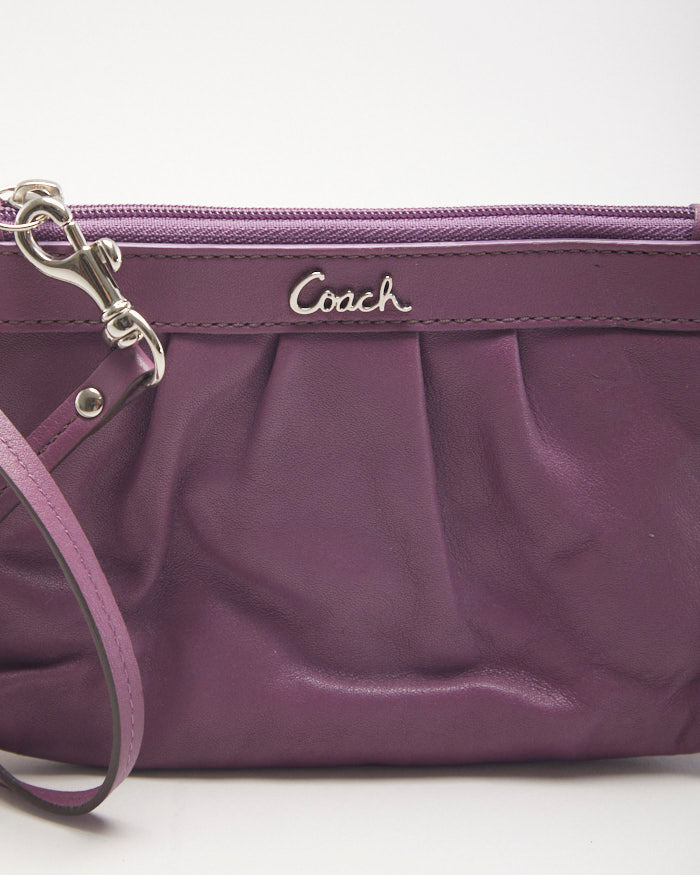 Coach Purple Clutch Purse