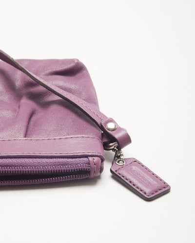 Coach Purple Clutch Purse