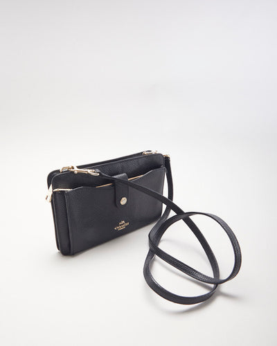 Coach Black Leather Cross-body Bag