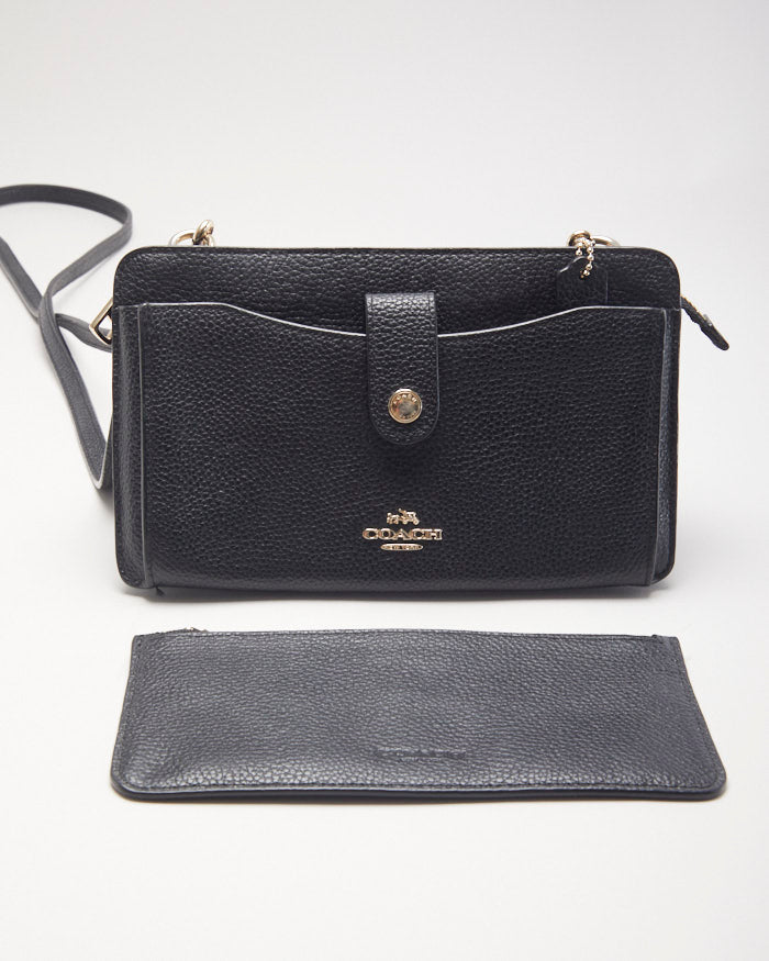 Coach Black Leather Cross-body Bag