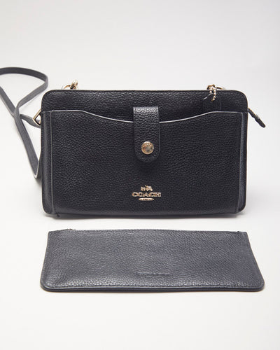Coach Black Leather Cross-body Bag