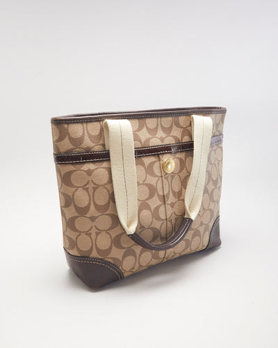 Coach Brown Monogram Handbag