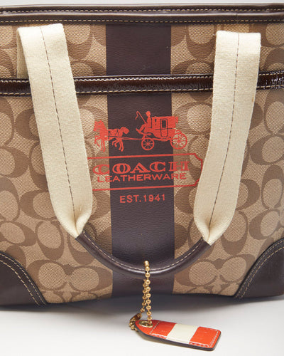 Coach Brown Monogram Handbag