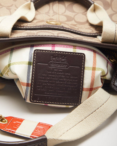 Coach Brown Monogram Handbag