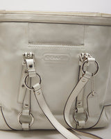 Vintage 00s Coach Ivory Gallery Leather Tote Bag