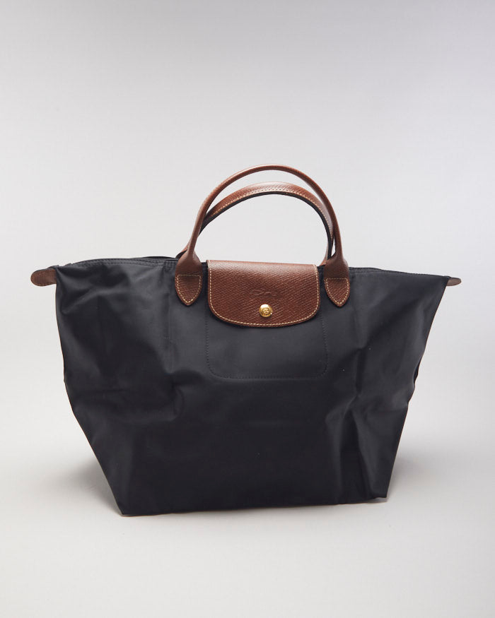 Longchamp Le Pilage Original Black Tote Bag L