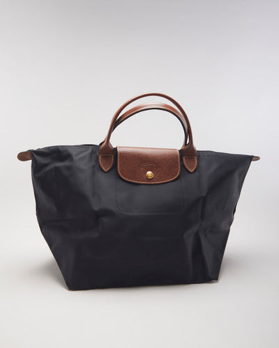 Longchamp Le Pilage Original Black Tote Bag L