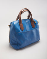 Fossil Blue Leather Bag