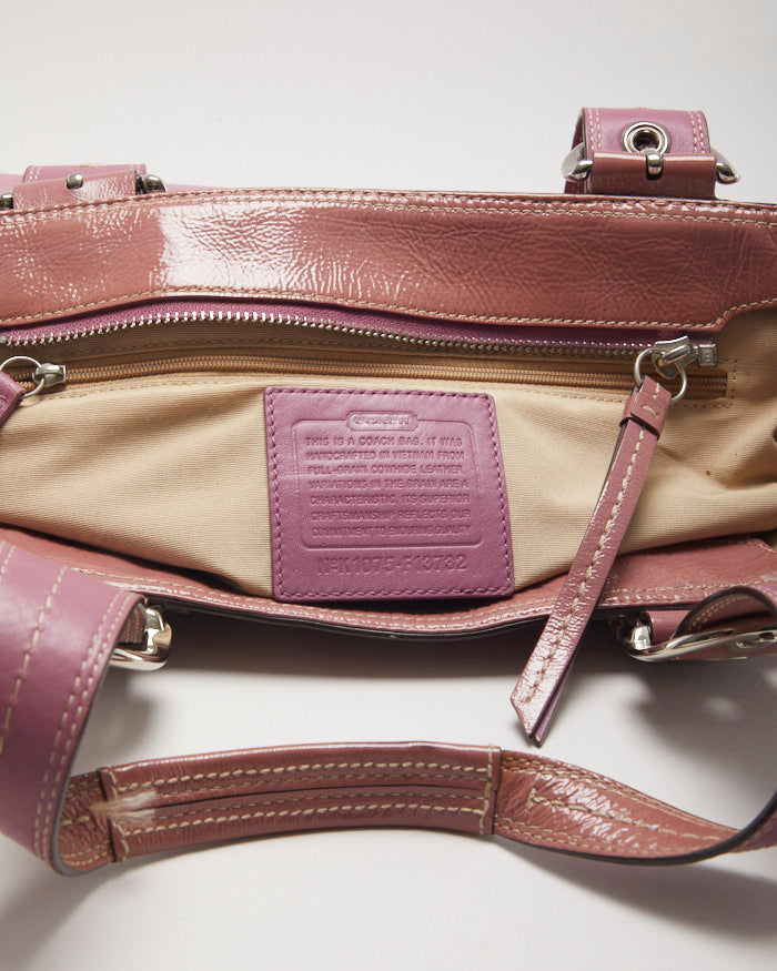 Vintage Y2k 00s Coach Pink Leather Bag