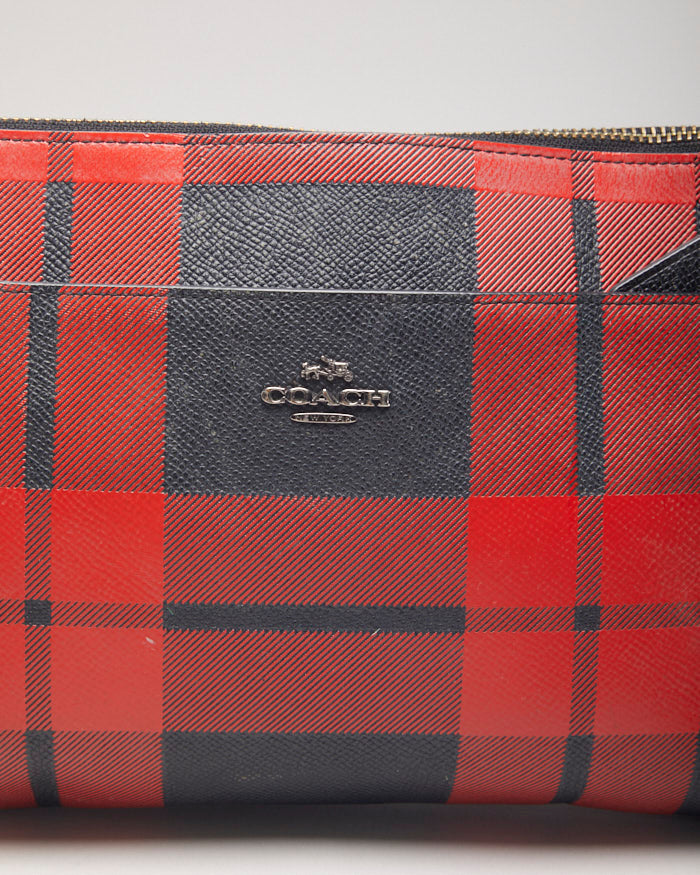 Coach Tartan Crossbody Bag With Matching Purse