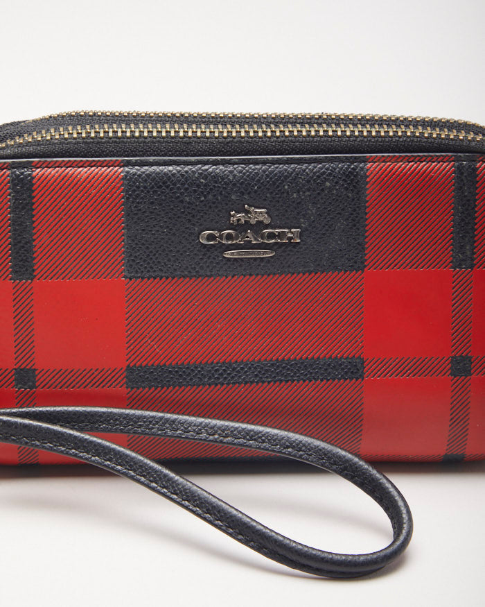 Coach Tartan Crossbody Bag With Matching Purse
