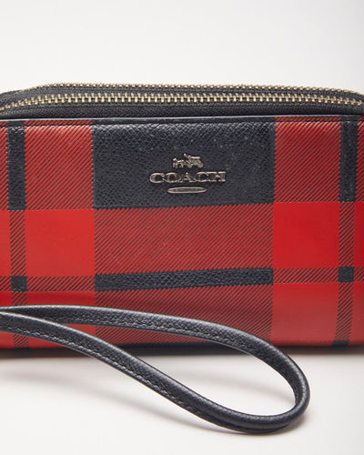 Coach Tartan Crossbody Bag With Matching Purse