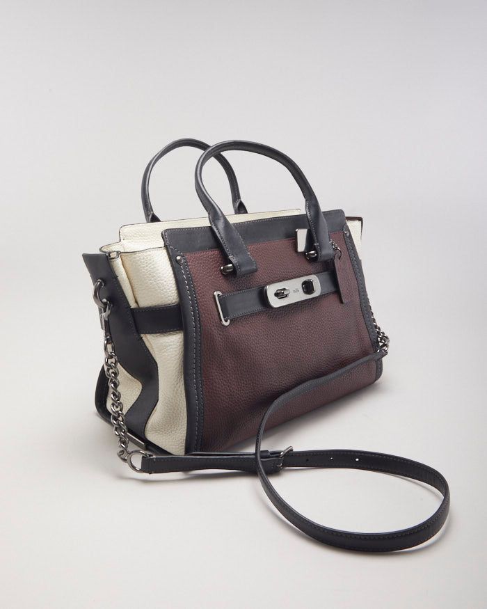 Coach Colour Block Pebble Swagger Bag