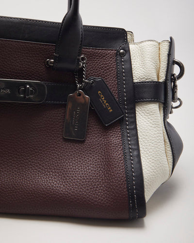 Coach Colour Block Pebble Swagger Bag