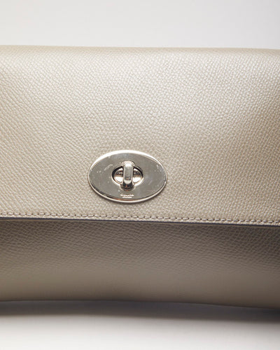 Coach Grey Leather Crossbody Bag