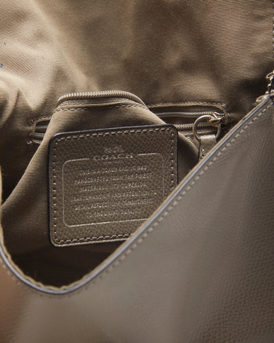 Coach Grey Leather Crossbody Bag