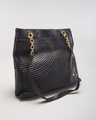 Bally  Quilted Leather Tote Shoulder Bag