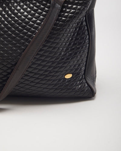 Bally  Quilted Leather Tote Shoulder Bag