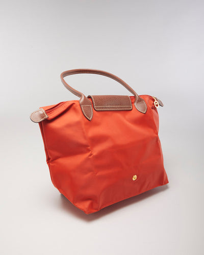 Longchamp Le Pilage Orange Small Tote Bag