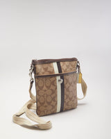 Coach Monogram Brown Crossbody Bag
