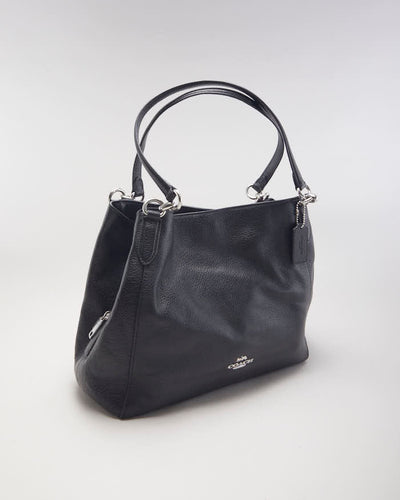 Coach Black Leather Shoulder Bag