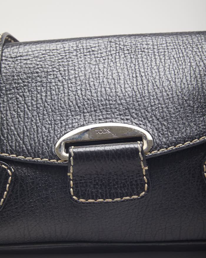 Tods Black Leather Handbag