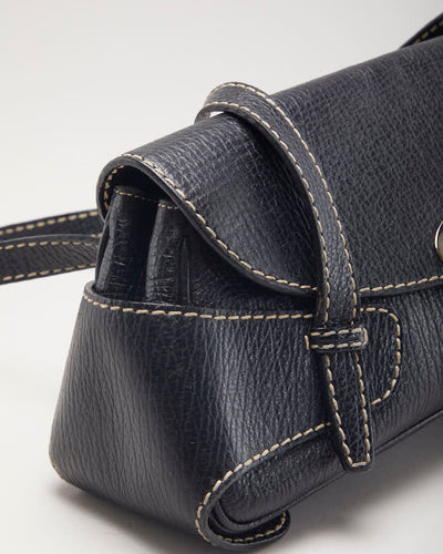Tods Black Leather Handbag