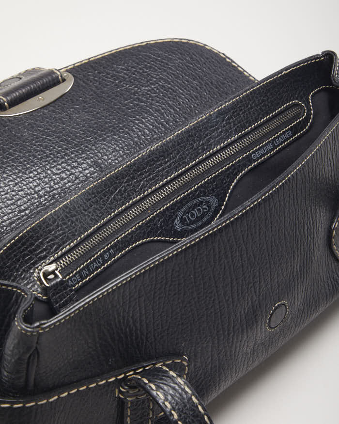 Tods Black Leather Handbag