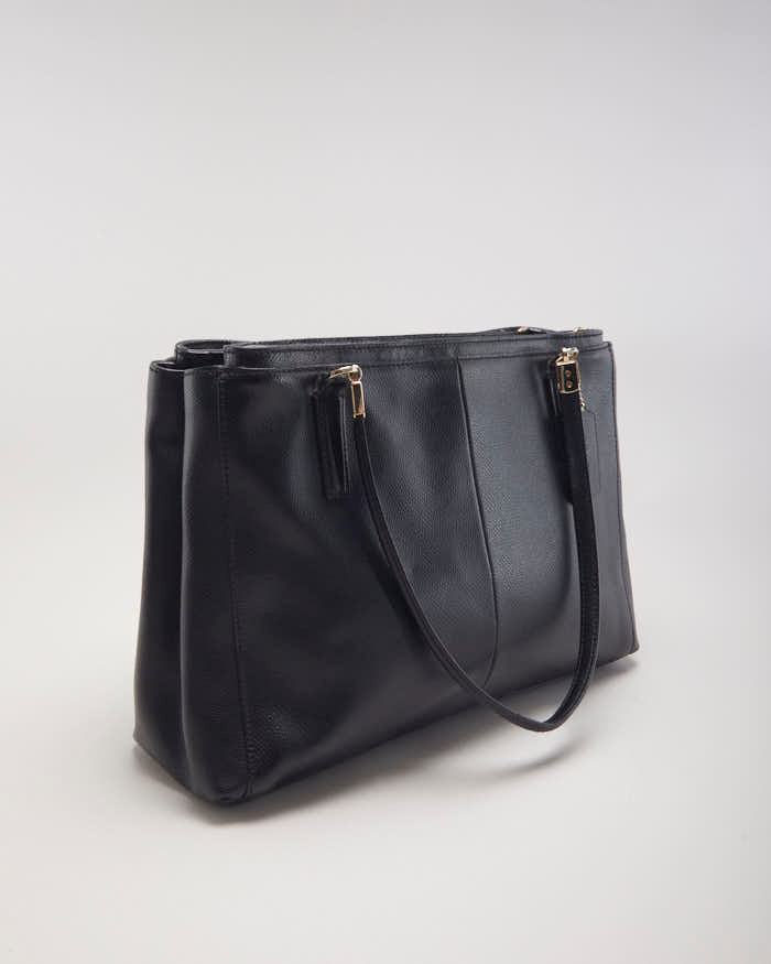 Coach Black Leather Tote Shopper Bag