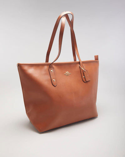 Coach Brown Leather Tote Bag